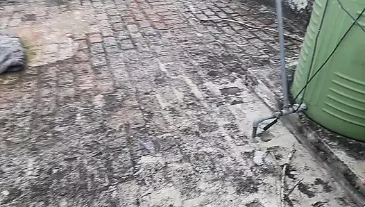 Morning big cock hand job