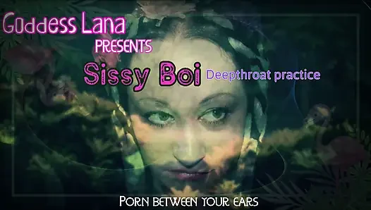 Sissy boi latihan nyepong kontol sampai tenggorokan