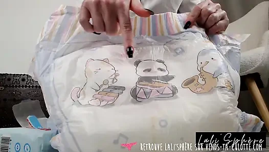 Vends-ta-culotte - ABDL in POV and in French: your nanny changes your underwear and puts you to bed