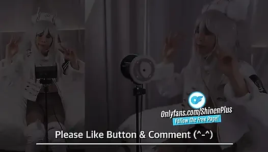 Erotic ASMR NIKKE Blanc Cosplay, Ear licking, Asian Femboy trans