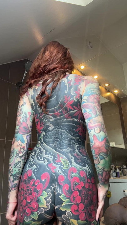 Full body tattoos, just showing off