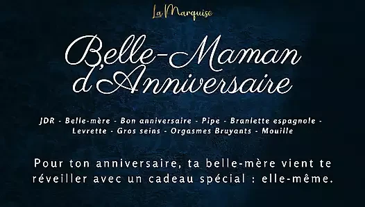 [French audio porn] Stepmom has a very special gift for your birthday