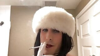 Smoking capri 120 in fur