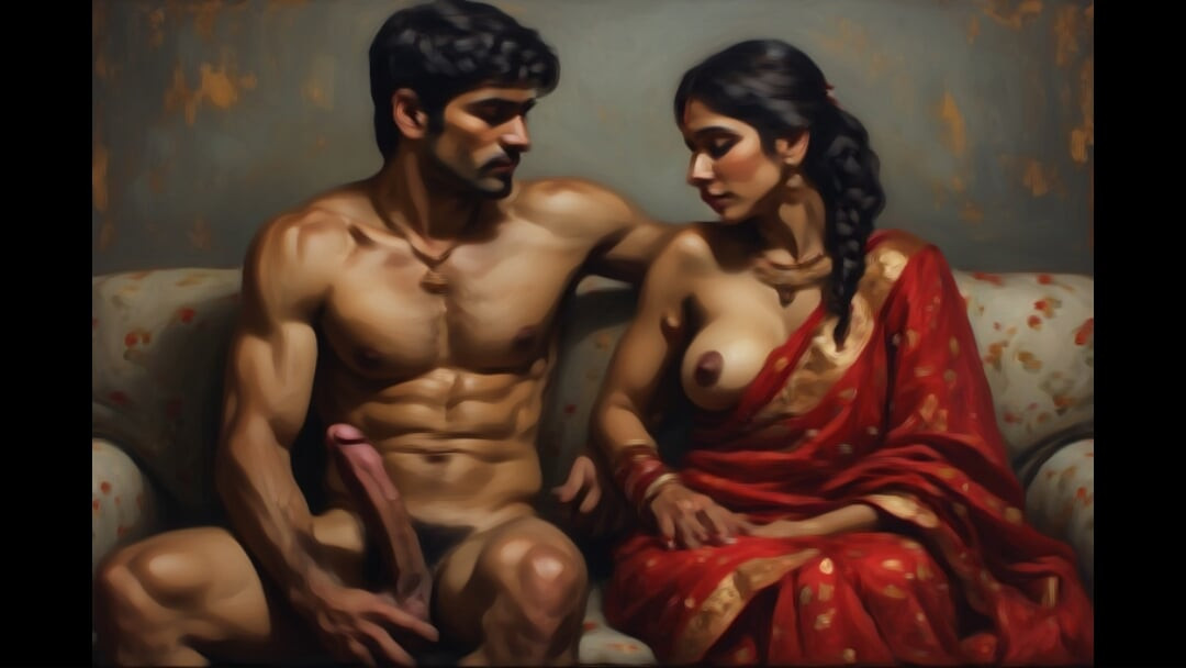 Indian big boops aunty sucking neighbour boy's dick