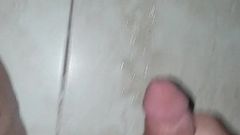 My Cum covered floor