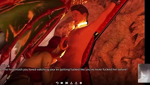 Злой Succubus Связывает Меня И Сосет Мне, Пока Моя Подруга Изменяет С Моим Лучшим Другом!