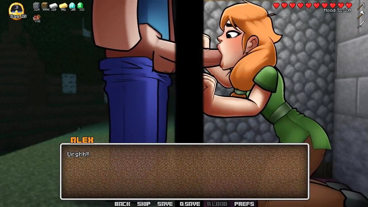 Minecraft Horny Craft - Part 3 - Alex Gives Blowjob to Steve by Loveskysanhentai