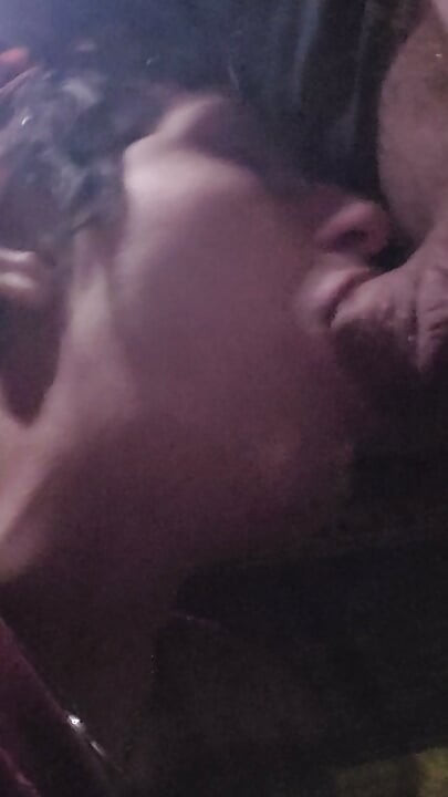 Drinking Piss and Sucking Cock Outside