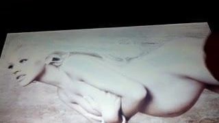 Трибьют спермы для красивой беременной Christina Aguilera 03