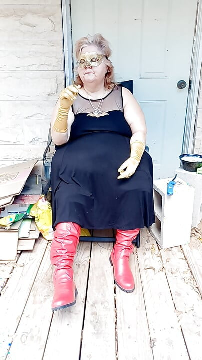 Bat Girl Is Taking a Smoke Break in Her