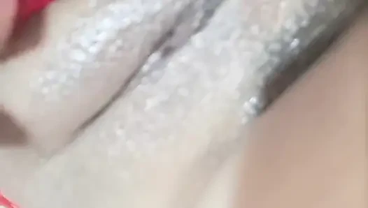 The stepsister's virgin pussy, I tease her with my huge cock and my tip