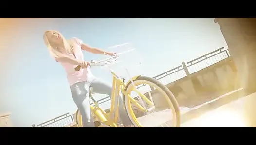 Blonde nasty girl loves to touch her pussy