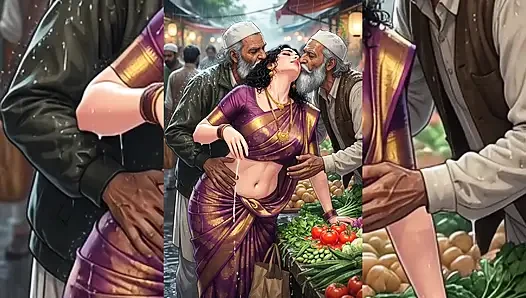 Tante seksi india dan kakak ipar india didominasi sama pria muslim kotor - grup seks di tempat umum & korupsi
