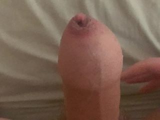 Playing with my virgin uncut dick
