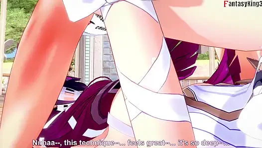 Columbina oral seks - Genshin Impact