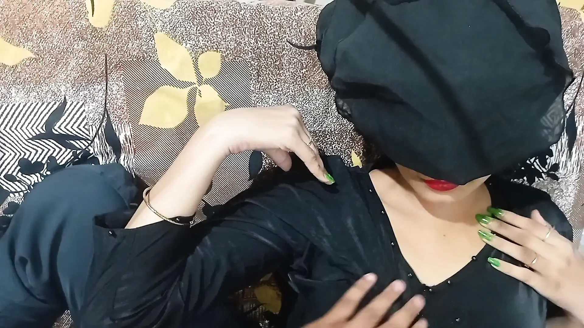 Lip kiss with Muslim girl
