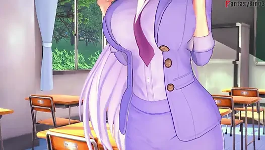 Rossweisse neredeyse beni Akeno'yu sikerken yakalıyor - dxd ntr madness series