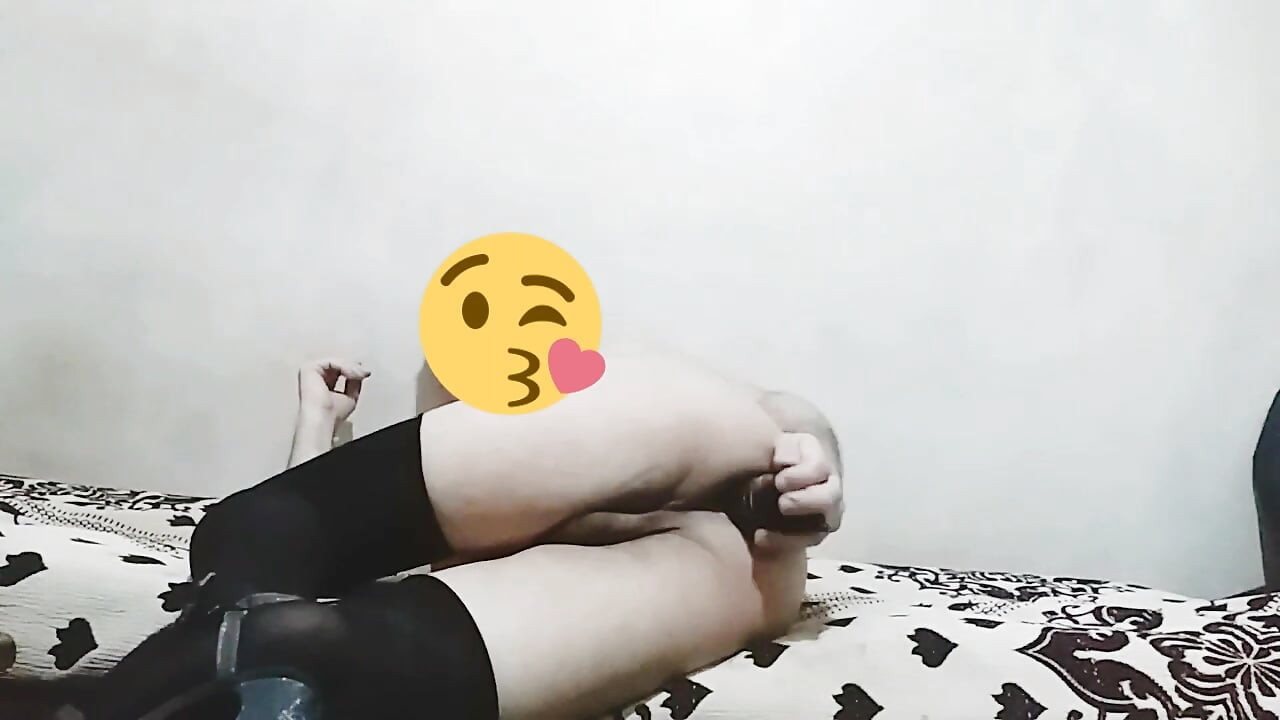 SofiBlack taking anal pleasure with dildo