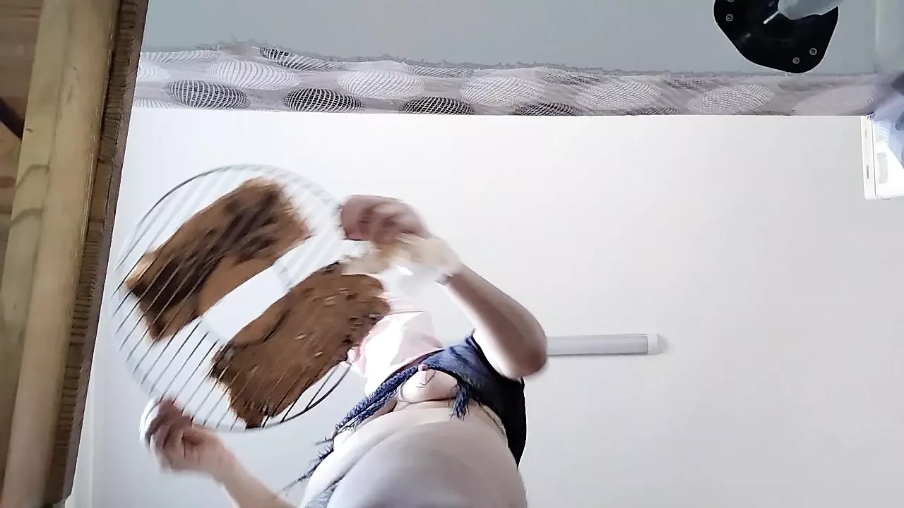 Amateur wife prepares breakfast naked. Hairy milf pussy, big tits, big ass.