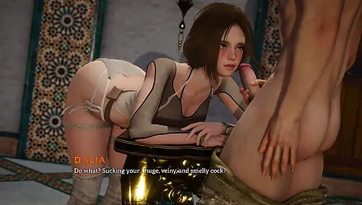 Blonde Slut Lies Back on Table, Takes Massive Cock Down Her Throat