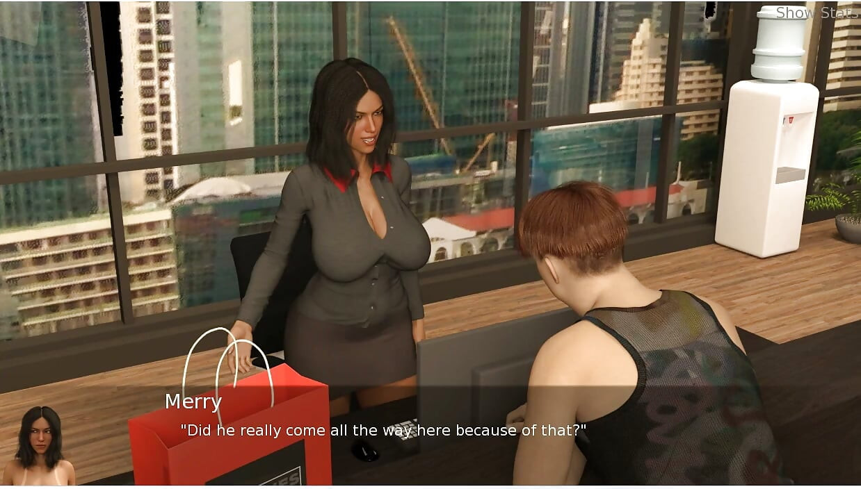 Project Hotwife - Gameplay - Roleplay - Office Wife Shows Her Assets
