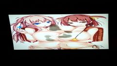 Anime esperma homenagem - hentai peitos enormes gêmeos