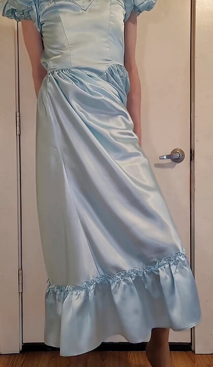 Satin bridesmaids dress