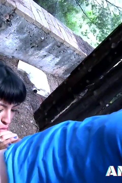 Outdoor fuck for small tits brunette Rachel Woods and Kevin White