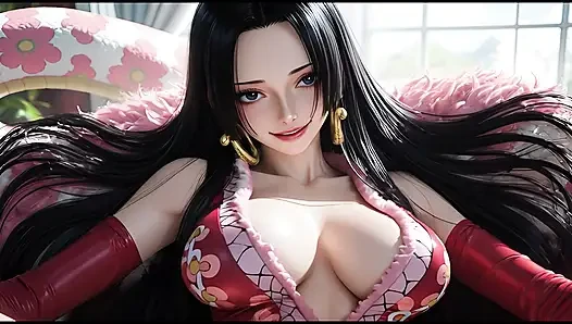 Boa hancock şehvetli azdırma - tek parça korsan İmparatoriçe ateşli bikini