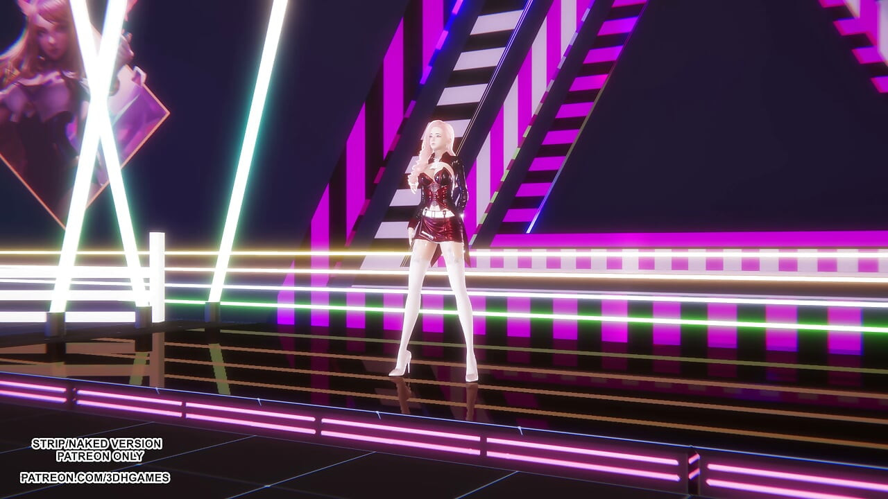 MMD YEJI - Air - Seraphine Sexy Kpop Dance League of Legends Hentai Uncensored 4K 60FPS
