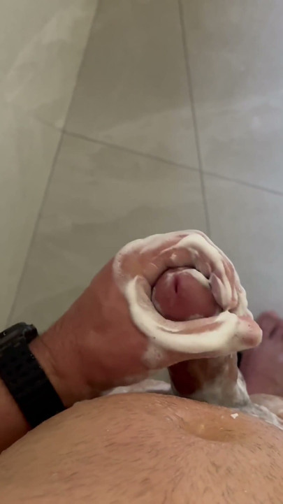 Cuckold Husband Jacking Off in Bathroom | Clip 1