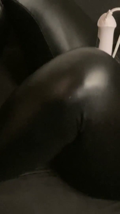 Black High Heel Mules and Leggings Fetish Masturbation | Clip 2