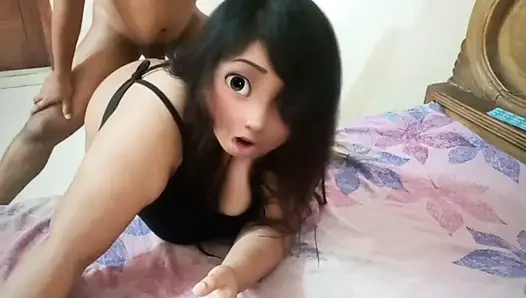 I Fuck My Hot Stepsister Big Ass While She Was Talking to Her Boyfriend Over Video Call