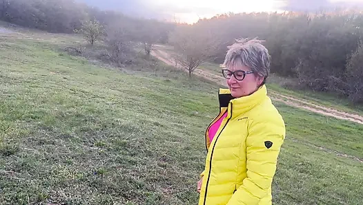 The Anal Granny Outdoors!!!