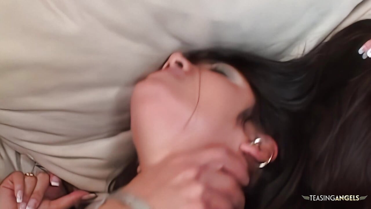 Brunette cutie turns incredibly slutty the second she starts aching to deepthroat and get creampied.