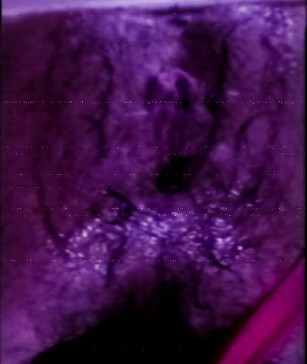 Pulsating orgasm and hole leaking lube after huge dildo session