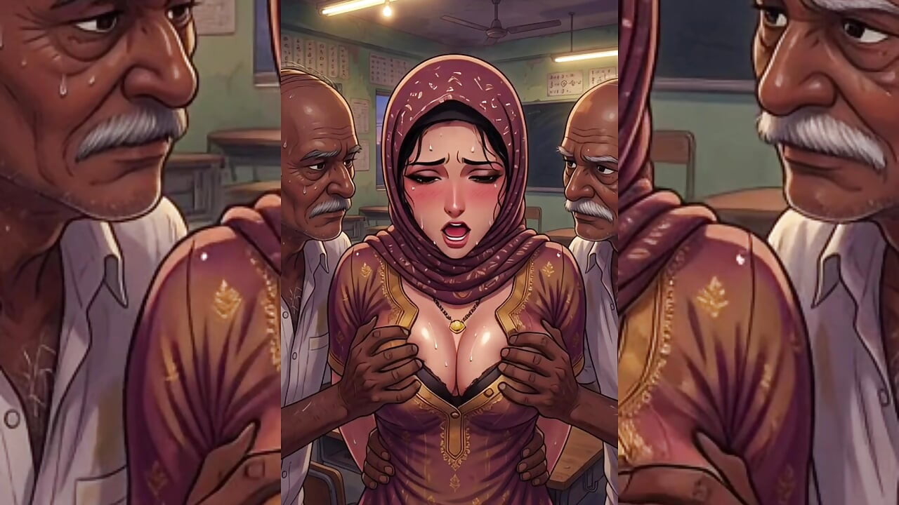 Gadis muslim berhijab di-gangbang sama cowok jelek di ruangan sempit - serial hijabi bagian 3