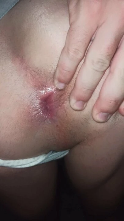 Shaved ass in thong