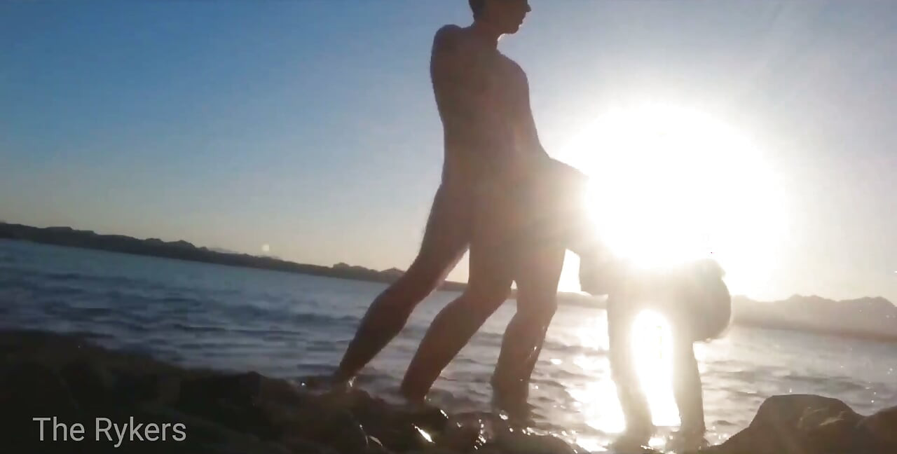 Romantic Sex at a Public Beach