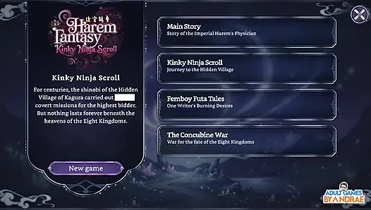 Harem Fantasy - Gameplay Ninja Scroll Nakal Bagian 1 - Masuk ke Desa Kagura