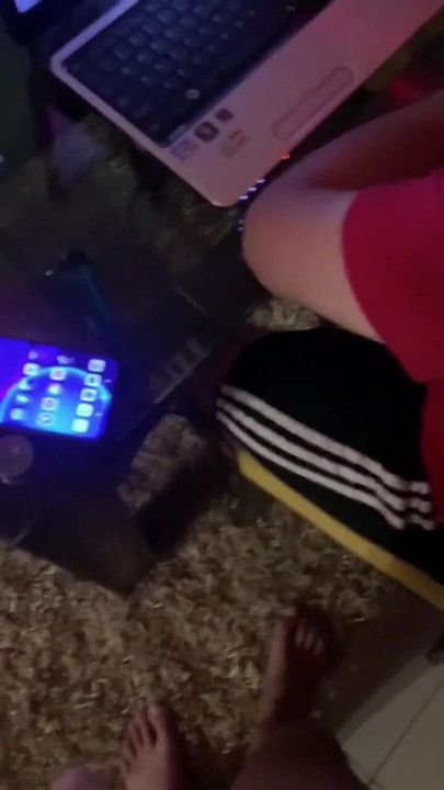 Powerful moment from "Young man tempts me with his cock while I'm working"
