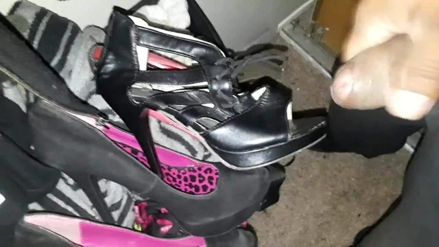 Cumming on heels