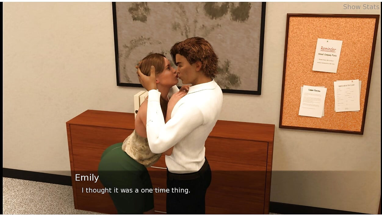 Project hotwife - gameplay - roleplay - taboo - couple do sex in office caught by stranger