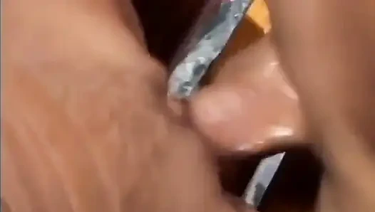 Sexy big boobs pussy fucking in the garden