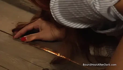 Voyeur Lesbian Slave Peeking Through Floorboards And Masturbating Till Orgasm