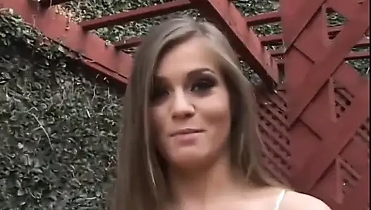 Very Beautiful Teen with Nice Tits and Hairy Pussy Fucked and Cumshot in Mouth by Huge Cock