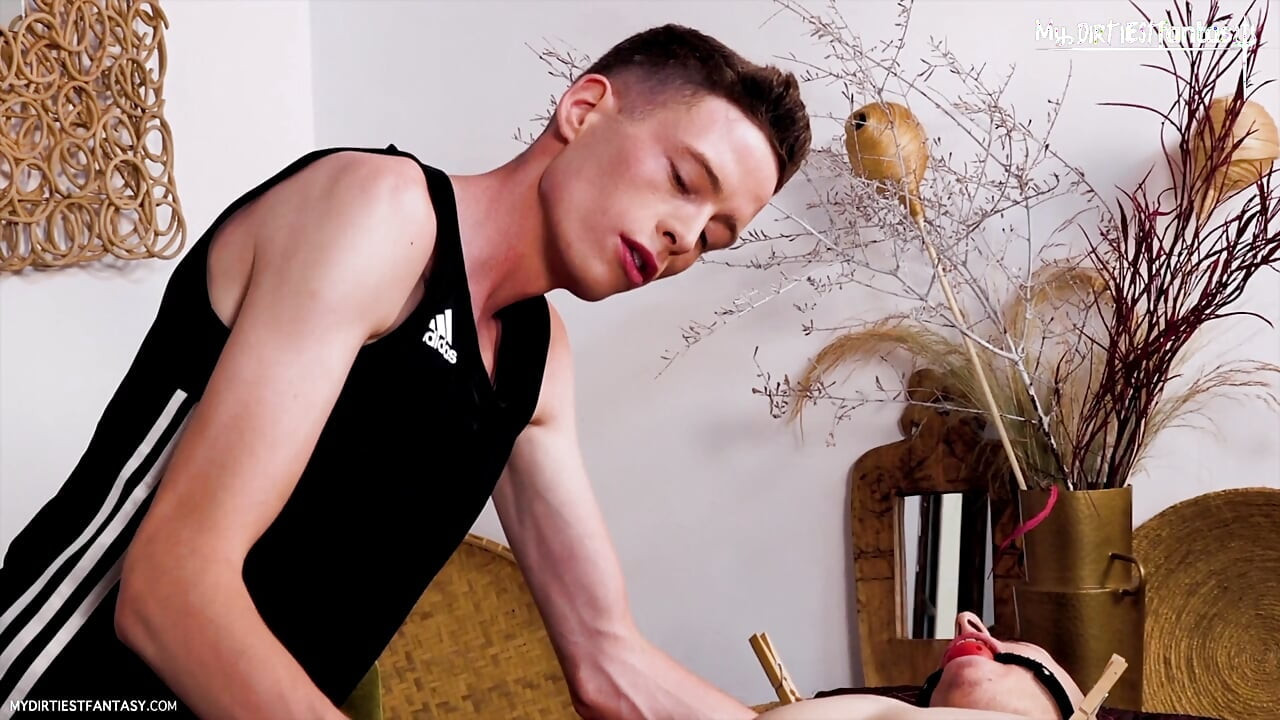 French Fetish Dom & His Femboy Slave: Big Cock, Bondage & Kinky Play