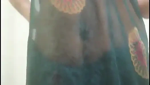 Desi Saree Undressing Tease - Full Nude Solo Play - Intense Orgasm - No Face - 4K