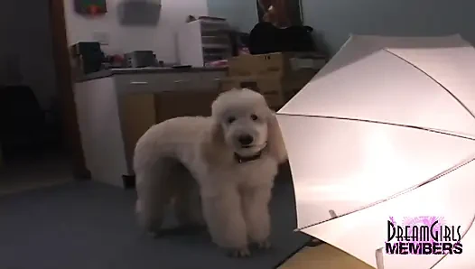 Blonde surfer chick fingers her pussy