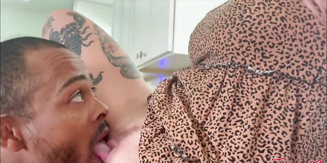 Big Tit Housewife Natalie Gives Hubby All of Her Pussy